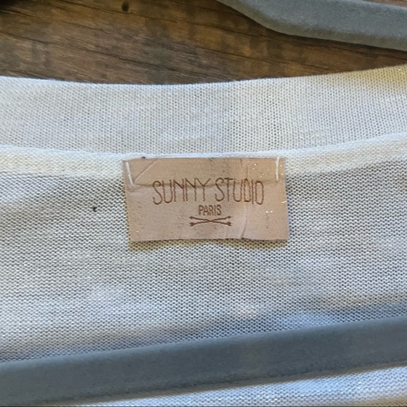 Sunny Studio Women’s White Shimmery Long sleeve - Picture 4 of 7